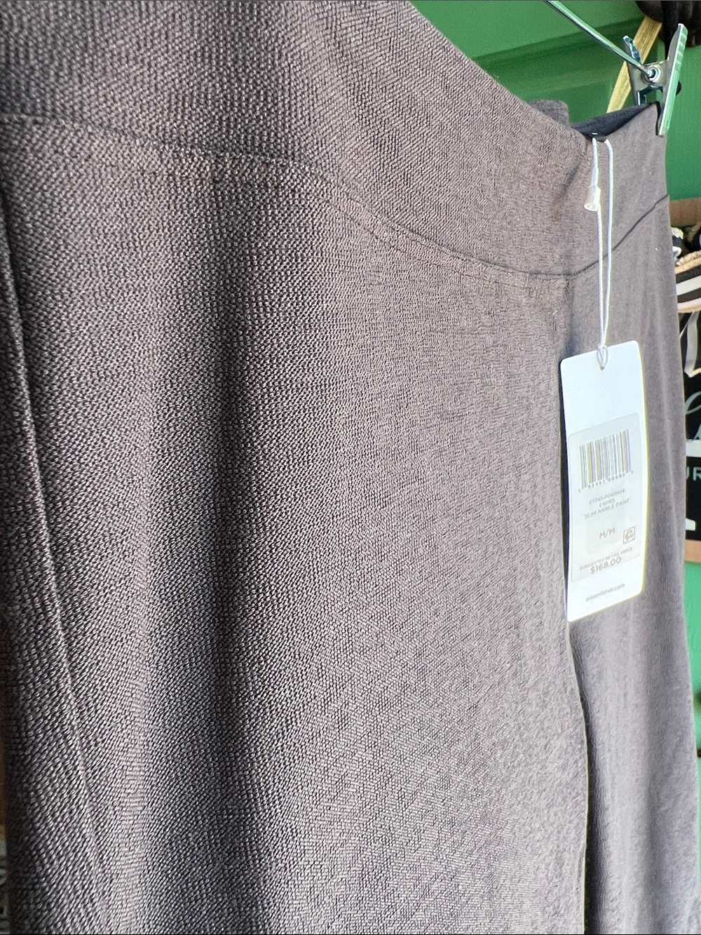 Eileen Fisher Slim Ankle Pant in Deep Brown🫶🏼 size Medium - Picture 3 of 6